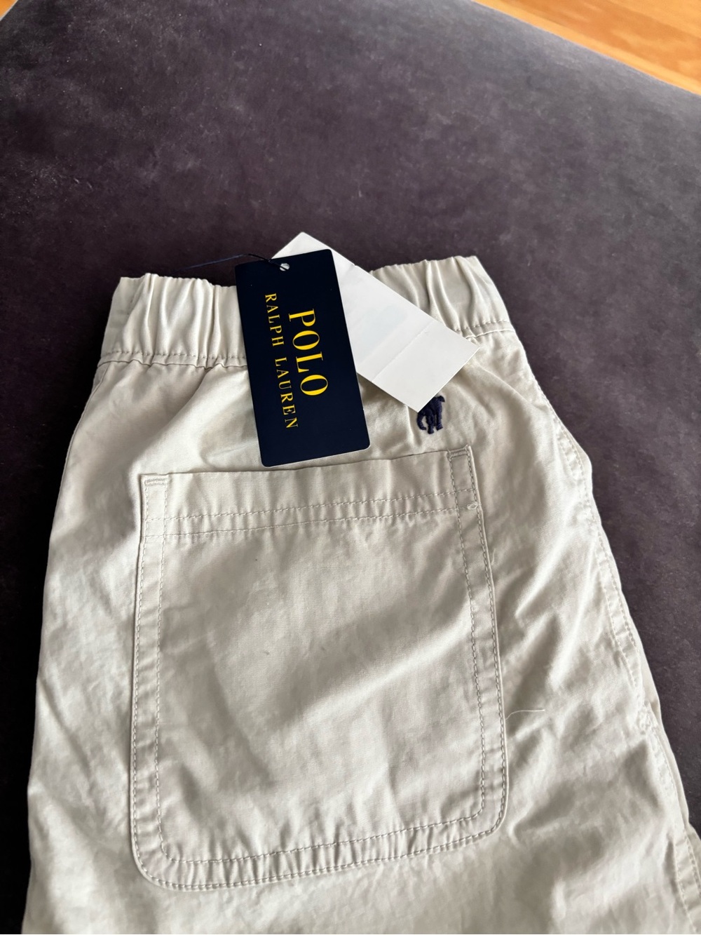 Polo Ralph Lauren Light Khaki Elastic Waist Pants, NWT